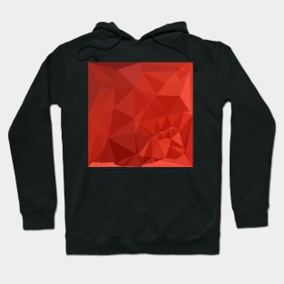 American Rose Red Abstract Low Polygon Background Hoodie